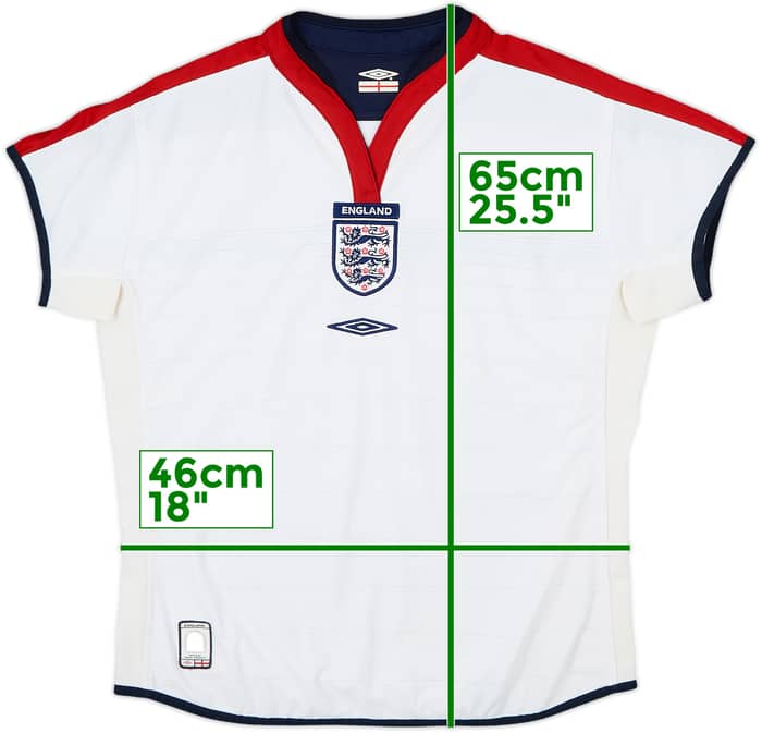 2003-05 England Home Shirt - 7/10 - (Women's M)