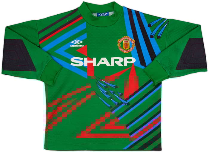 1992-93 Manchester United GK Shirt #1 - 6/10 - (S)