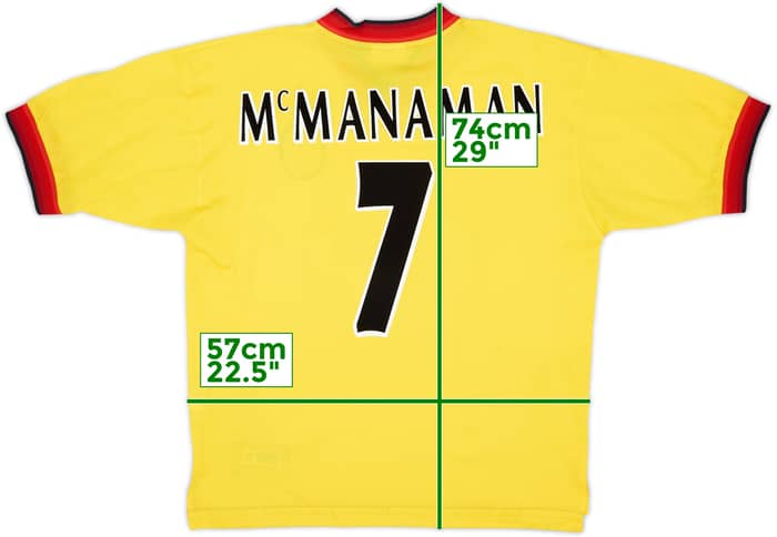 1997-99 Liverpool Away Shirt McManaman #7 - 8/10 - (L)