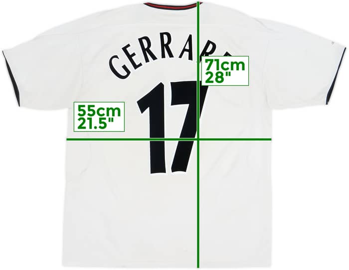 2003-04 Liverpool Away Shirt Gerrard #17 - 6/10 - (L)