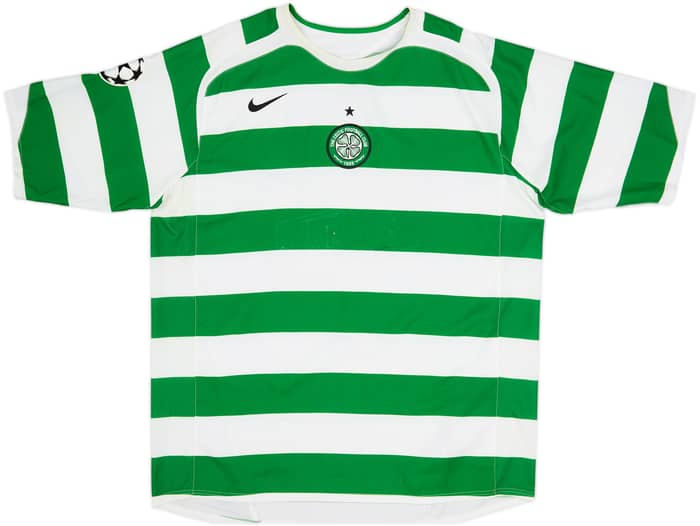 2005-07 Celtic Home Shirt Nakamura #25 - 4/10 - (XL)