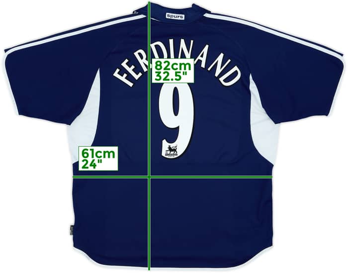 2000-01 Tottenham Away Shirt Ferdinand #9 - 8/10 - (XL)