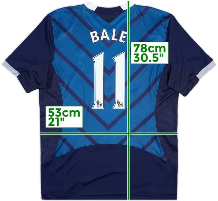 2012-13 Tottenham Away Shirt Bale #11 - 8/10 - (XL)
