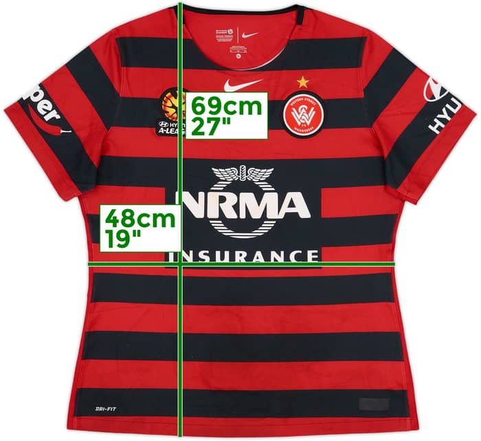 2015-16 Western Sydney Wanderers Home Shirt - 6/10 - (Women's XL)