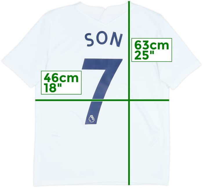 2021-22 Tottenham Home Shirt Son #7 - 9/10 - (XL.Boys)