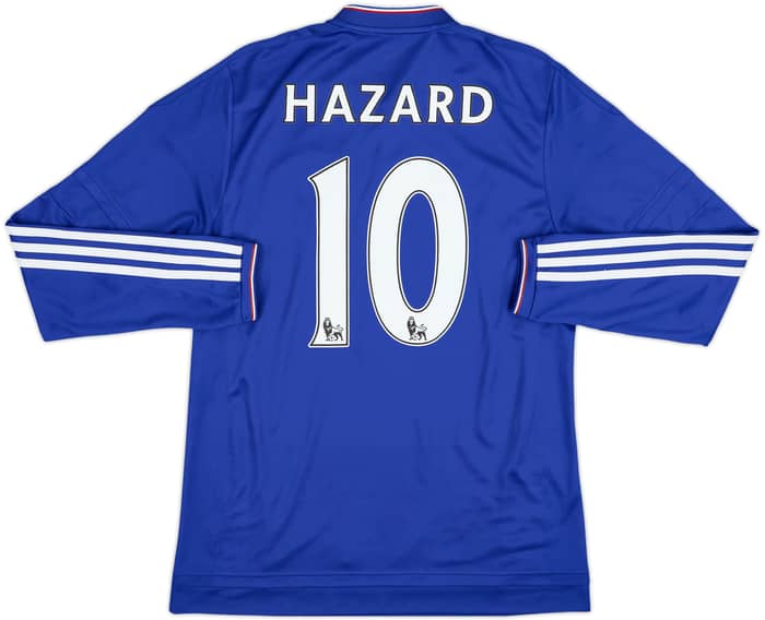 Camiseta de local del Chelsea 2015-16 L/S Hazard #10 - 6/10 - (M)