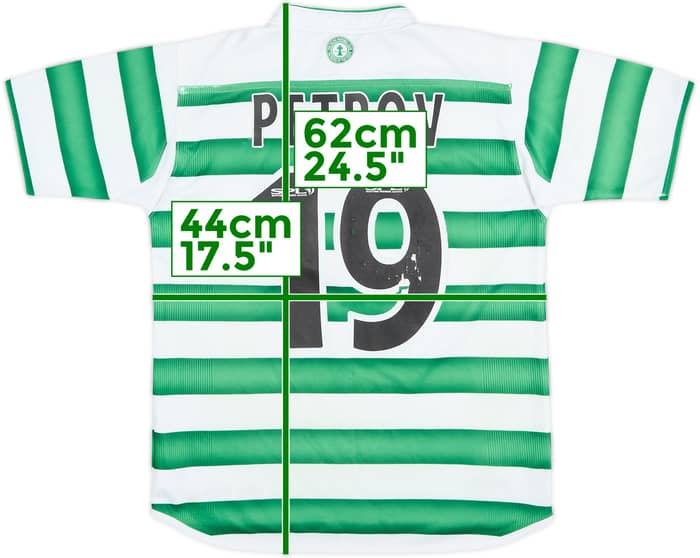 2003-04 Celtic Home Shirt Petrov #19 - 5/10 - (L.Boys)