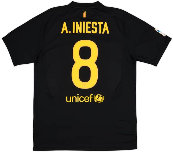 2011-12 Barcelona Away Shirt A.Iniesta #8 - 9/10 - (L)