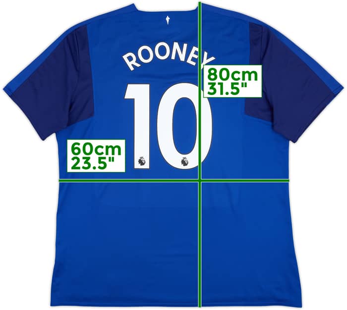 2017-18 Everton Home Shirt Rooney #10 - 8/10 - (XXL)