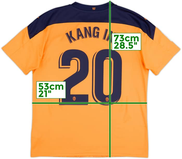 2020-21 Valencia Away Shirt Kang-In #20 - 8/10 - (L)