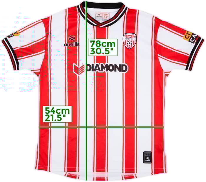 2024-25 Derry City Home Shirt - 10/10 - (XL)