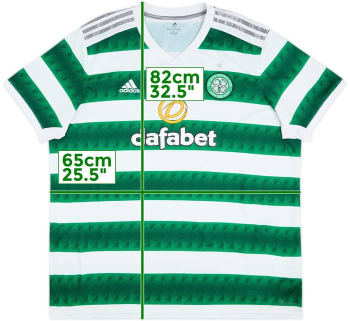 2022-23 Celtic Home Shirt - 8/10 - (XXL)
