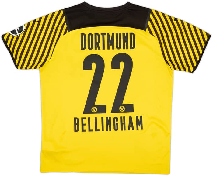 2021-22 Borussia Dortmund Home Shirt Bellingham #22 - 8/10 - (L)