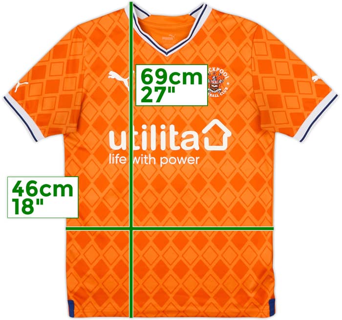 2022-23 Blackpool Home Shirt #12 - 6/10 - (S)