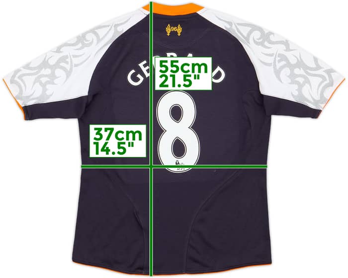 2012-13 Liverpool Third Shirt Gerrard #8 - 8/10 - (S.Boys)