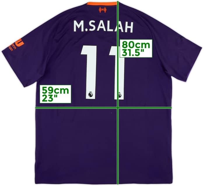 2018-19 Liverpool Away Shirt M.Salah #11 - 7/10 - (XL)