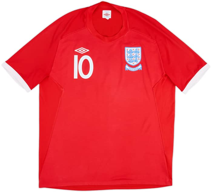 2010-11 England Away Shirt Rooney #10 - 7/10 - (XXL)