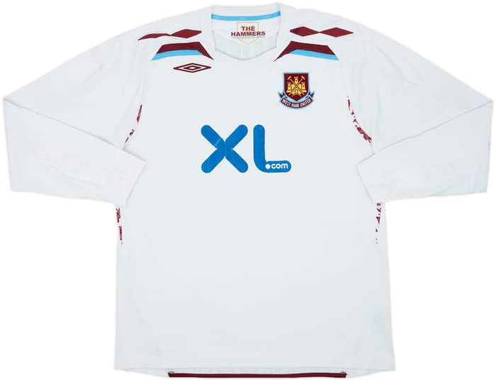 2007-08 West Ham Away L/S Shirt Noble #16 - 6/10 - (XL)