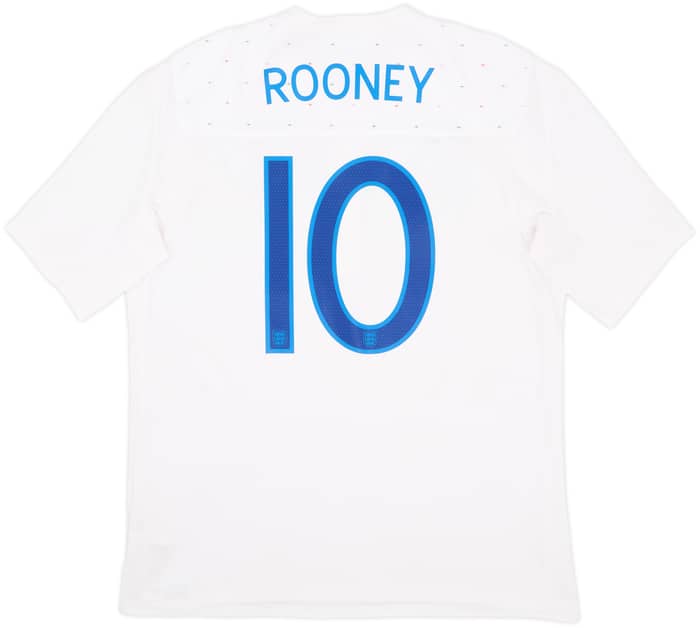 2010-11 England Home Shirt Rooney #10 - 7/10 - (XL)