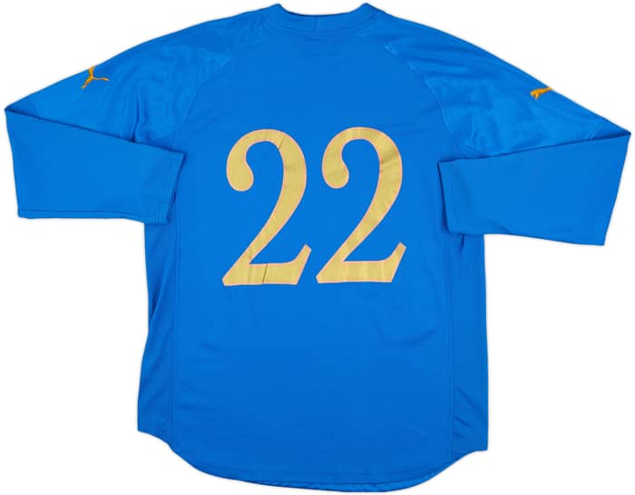 2004-06 Italy Match Issue Home L/S Shirt #22