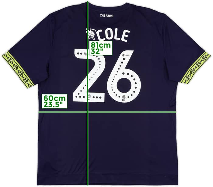 2018-19 Derby County Away Shirt Cole #26 - 9/10 - (XXL)