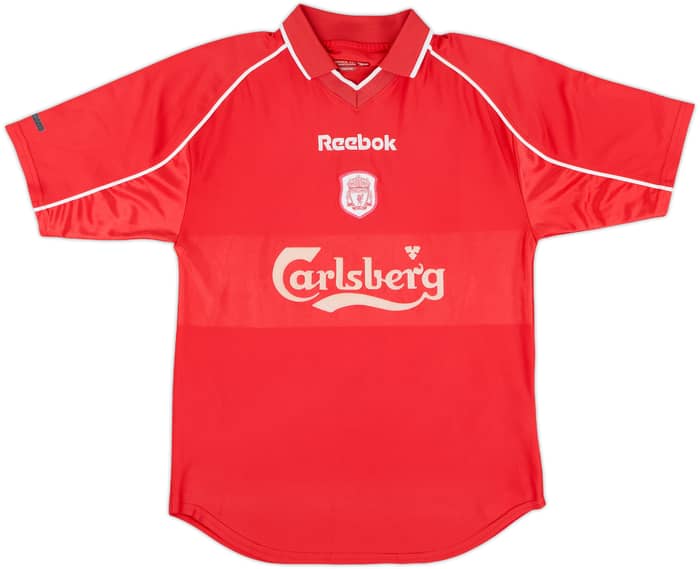 2000-02 Liverpool Home Shirt Gerrard #17 - 8/10 - (Y)