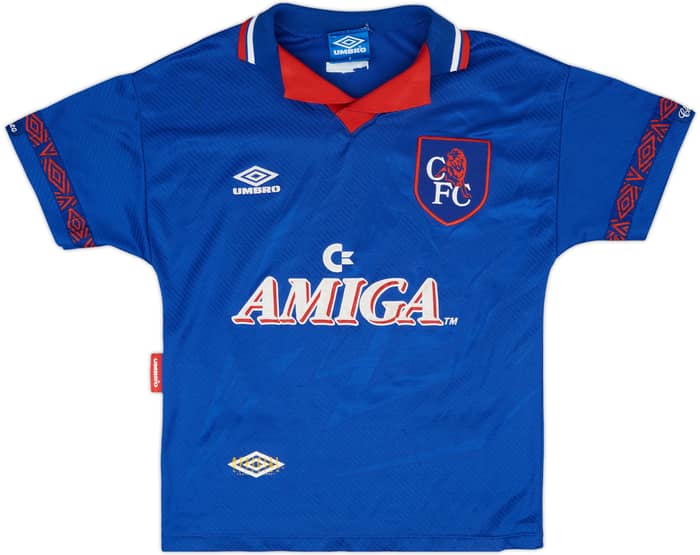 1993-94 Chelsea Home Shirt Hoddle #20 - 7/10 - (S)