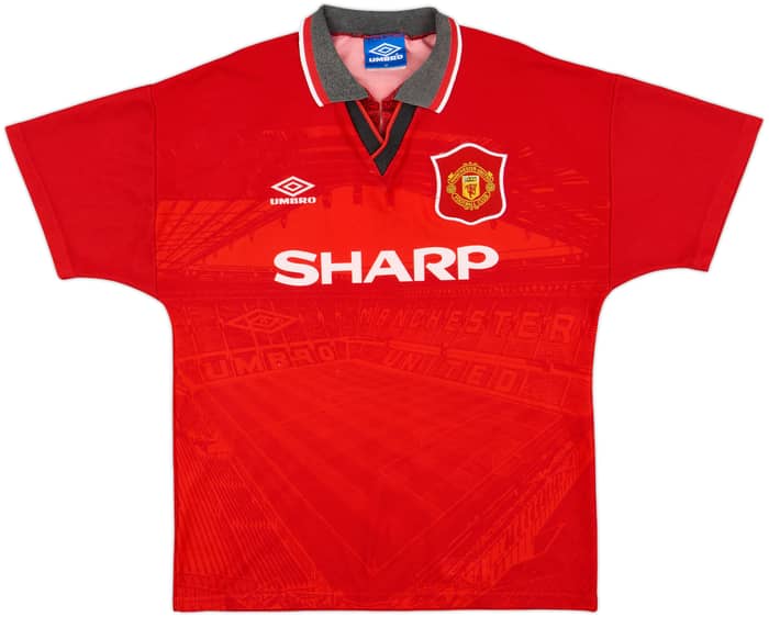 1994-96 Manchester United Home Shirt Cantona #7 - 6/10 - (M)