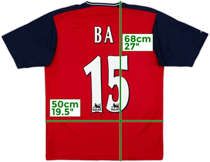 2003-05 Bolton Away Shirt Ba #15 - 8/10 - (M)