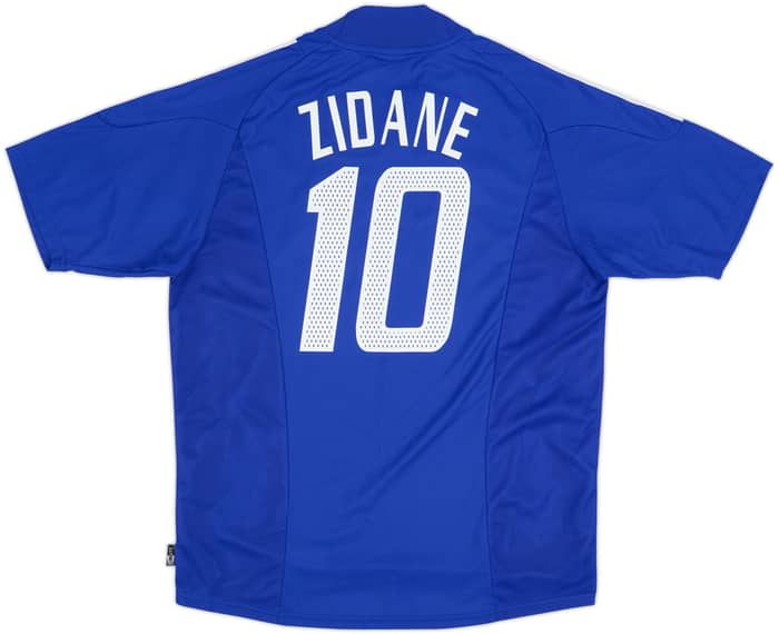 2002-04 France Home Shirt Zidane #10 - 9/10 - (L)