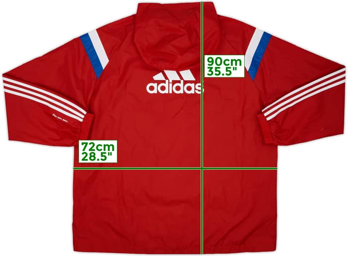 2014-15 Bayern Munich adidas Hooded Rain Jacket (XXL)