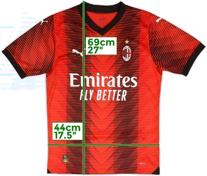 2023-24 AC Milan Home Shirt - 10/10 - (S)