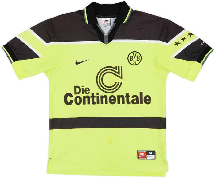 1997-98 Borussia Dortmund Home Shirt Champions League Sieger #'97 - 4/10 - (S)