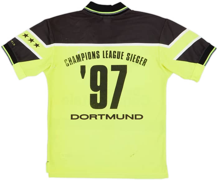 1997-98 Borussia Dortmund Home Shirt Champions League Sieger #'97 - 4/10 - (S)