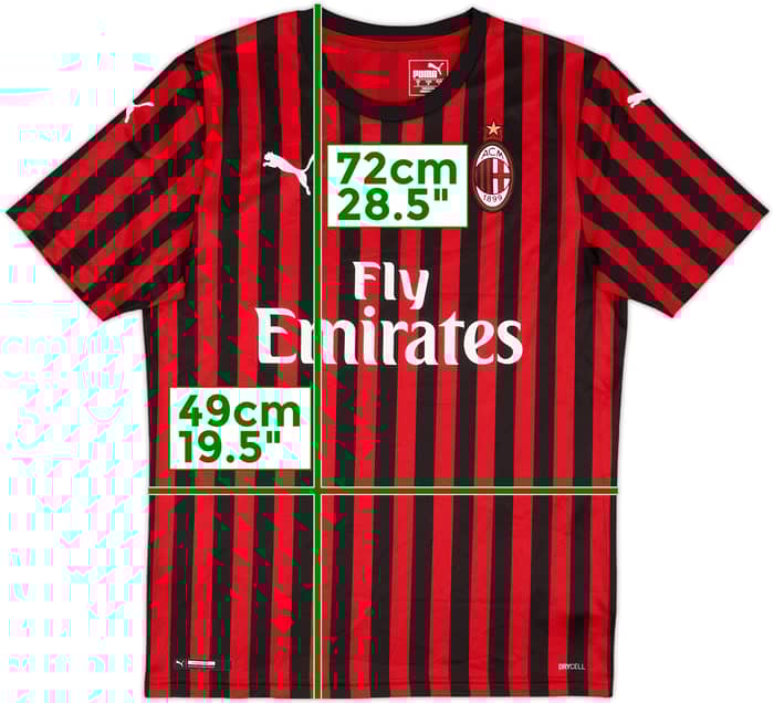 2019-20 AC Milan Home Shirt Ibrahinovic #21 - 9/10 - (S)