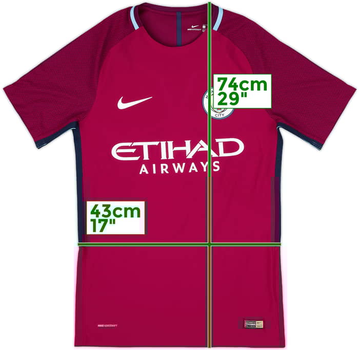 2017-18 Manchester City Authentic Away Shirt Sane #19 - 10/10 - (S)