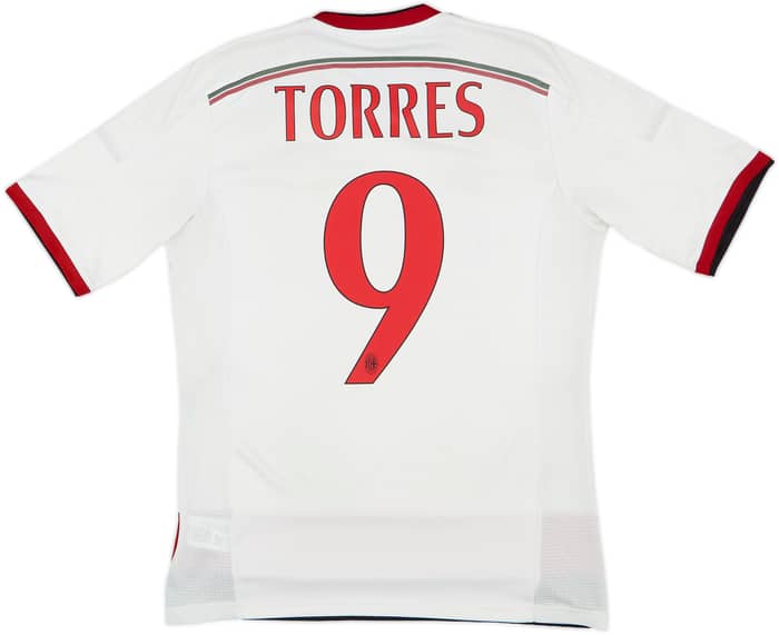 2014-15 AC Milan Away Shirt Torres #9 - 5/10 - (M)