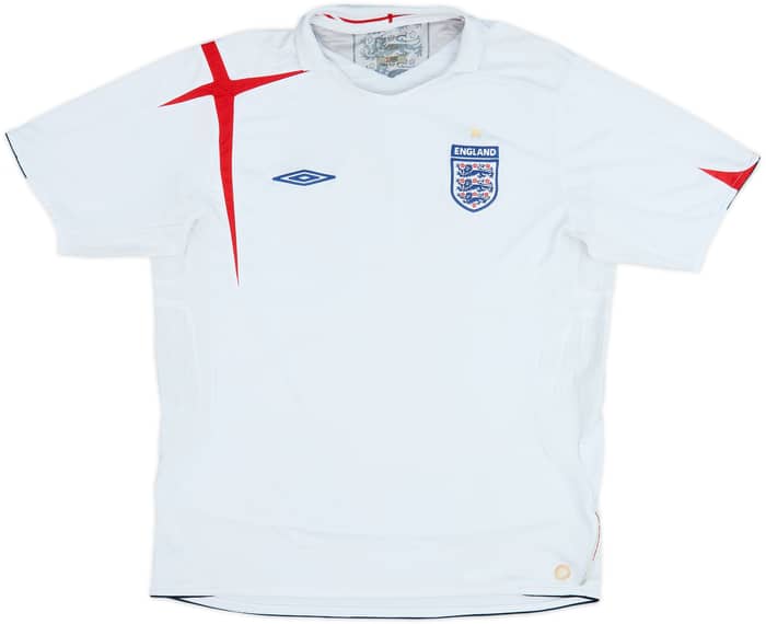 2005-07 England Home Shirt - 5/10 - (L)