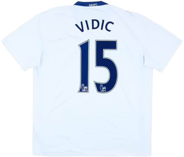 2008-10 Manchester United Away Shirt Vidic #15 - 5/10 - (XL)