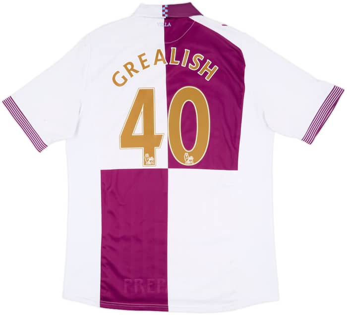 2013-14 Aston Villa Away Shirt Grealish #40 - 6/10 - (XXL)