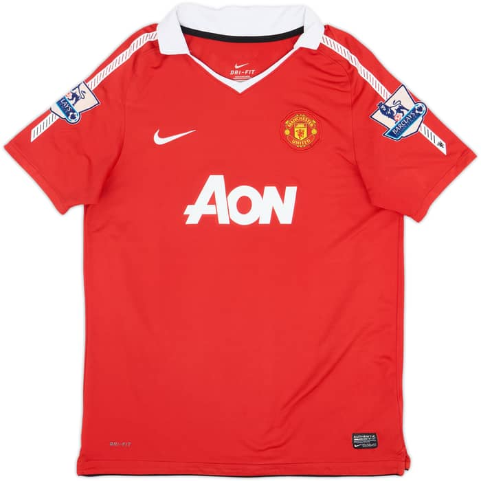 2010-11 Manchester United Home Shirt Rooney #10 - 8/10 - (XL.Boys)
