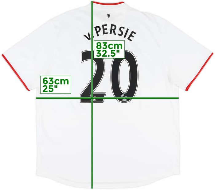 2012-14 Manchester United Away Shirt v.Persie #20 - 8/10 - (XXL)