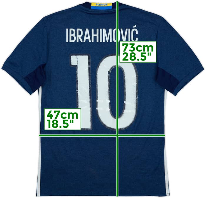 2016-17 Sweden Away Shirt Ibrahimovic #10 - 5/10 - (S)