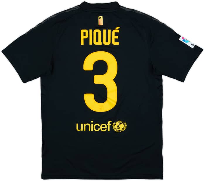 2011-12 Barcelona Away Shirt Pique #3 - 9/10 - (S)