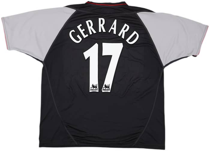 2002-04 Liverpool Away Shirt Gerrard #17 - 7/10 - (XL)