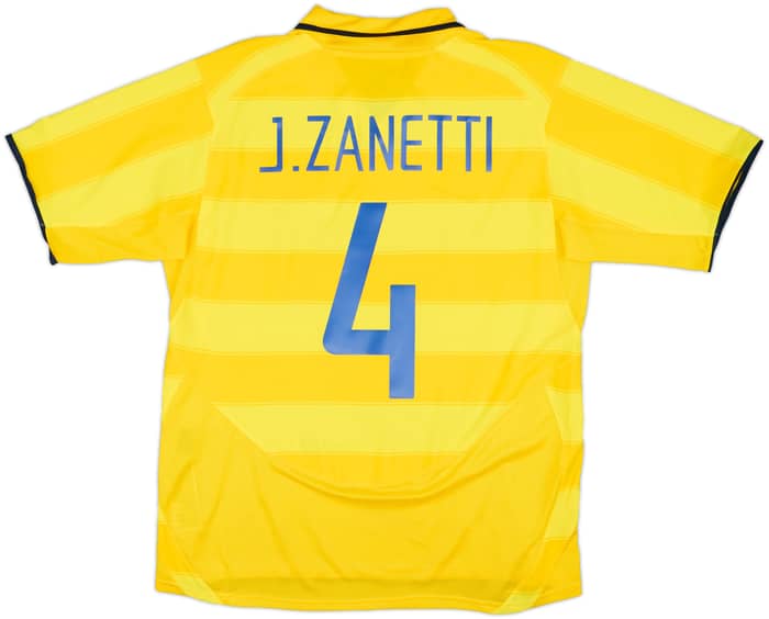 2003-04 Inter Milan Away Shirt J.Zanetti #4 - 9/10 - (M)