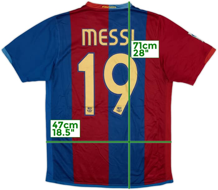 2006-07 Barcelona Home Shirt Messi #19 - 7/10 - (S)