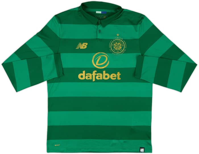 2017-18 Celtic 'Lisbon Lions 50th Anniversary' Away L/S Shirt - 8/10 - (M)