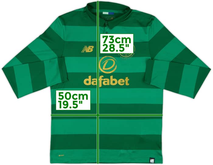2017-18 Celtic 'Lisbon Lions 50th Anniversary' Away L/S Shirt - 8/10 - (M)