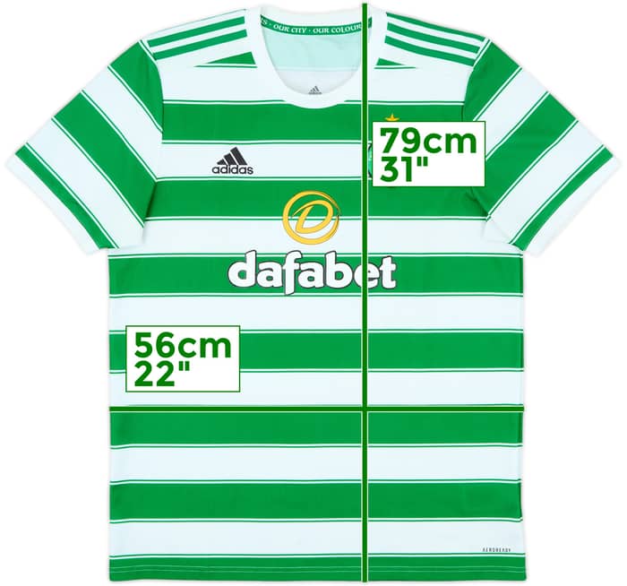 2021-22 Celtic Home Shirt - 8/10 - (L)